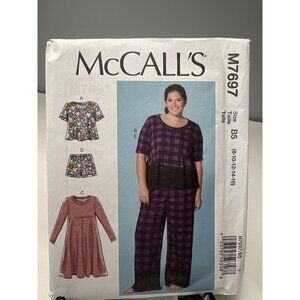 McCalls M7697 Womens Sewing Pattern 8-10-12-14-16 Top Pant Uncut